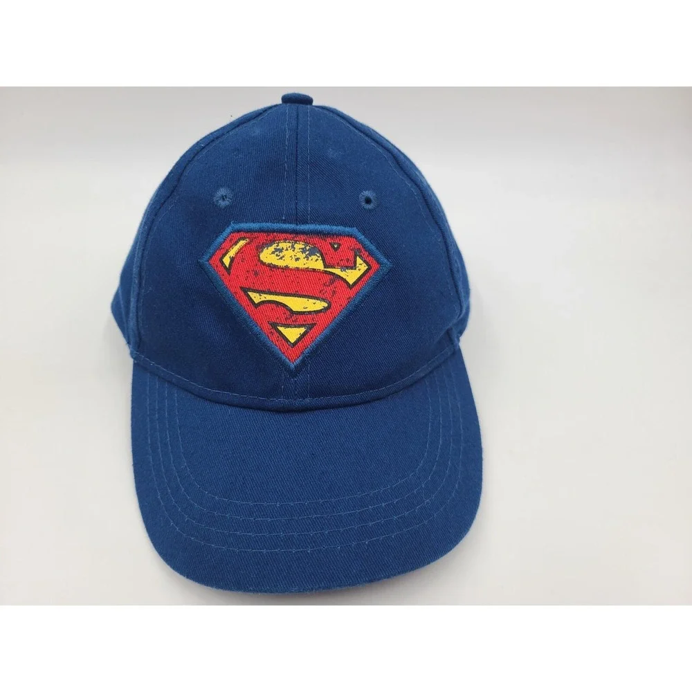 Youth Superman DC Comics Adjustable Hat Cap Baseball Child Kids Boys Girls Blue‎